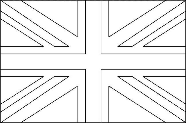 Ausmalbilder Flagge, bild England