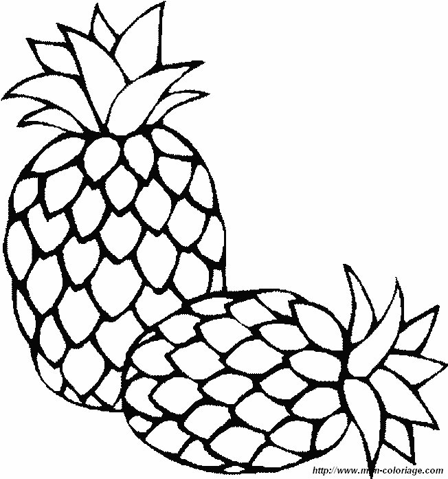 ausmalbild ananas