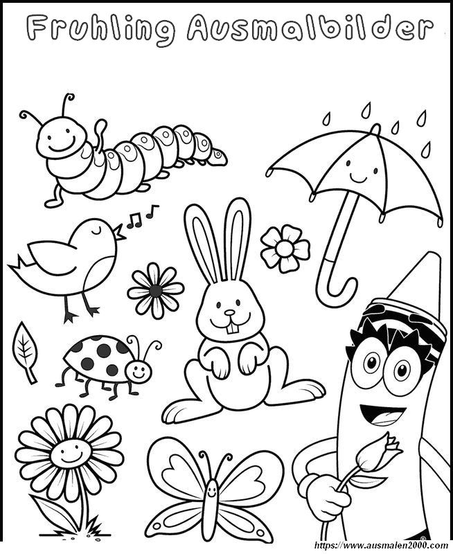 ausmalbild Kinder lieben es das Kaninchen im Fruhling im Garten spielen zu sehen