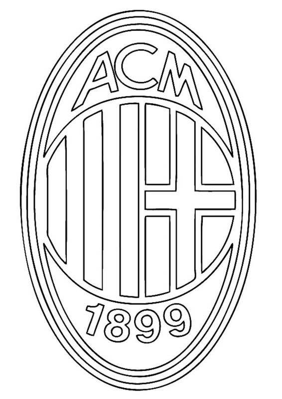 ausmalbild AC Milan