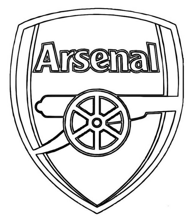 ausmalbild Der FC Arsenal