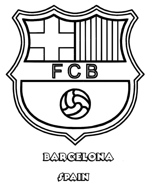 ausmalbild FC Barcelona