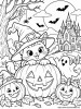 Halloween Party zum Ausmalen