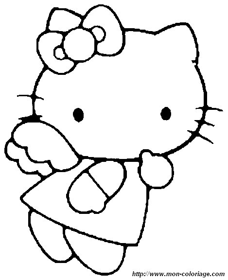 ausmalbild hello kitty 1