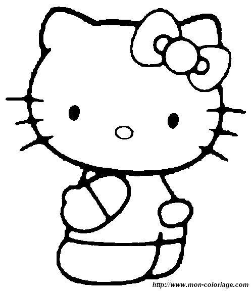 ausmalbild hello kitty 2