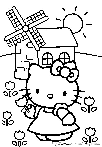 ausmalbild hello kitty malvorlagen