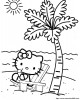 Am Strand als Kokosnuss