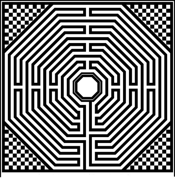 ausmalbild Spezielle labyrinth