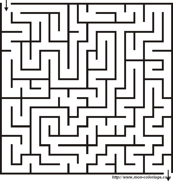 ausmalbild labyrinth 001