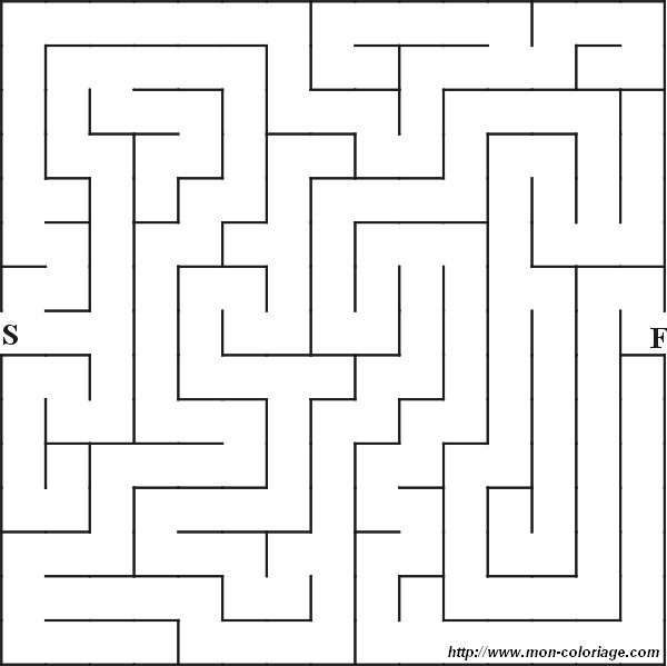 ausmalbild labyrinth 005