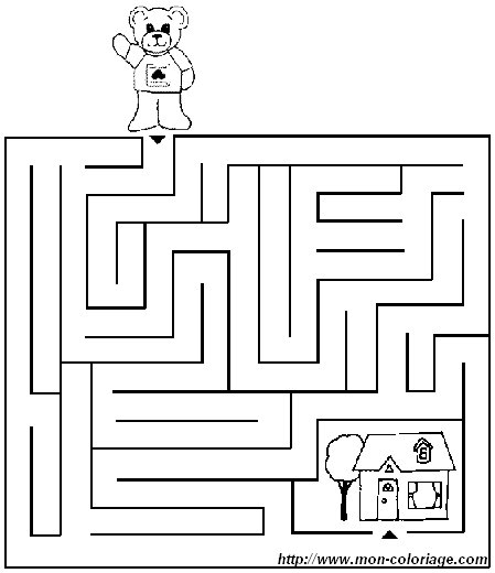 ausmalbild labyrinth malvorlagen