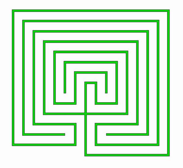 ausmalbild labyrinth