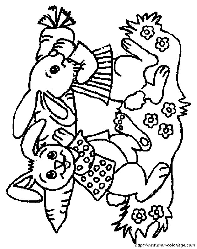 ausmalbild kaninchen 0037