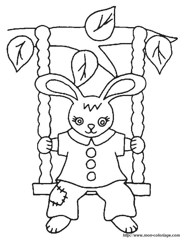 ausmalbild kaninchen 0039