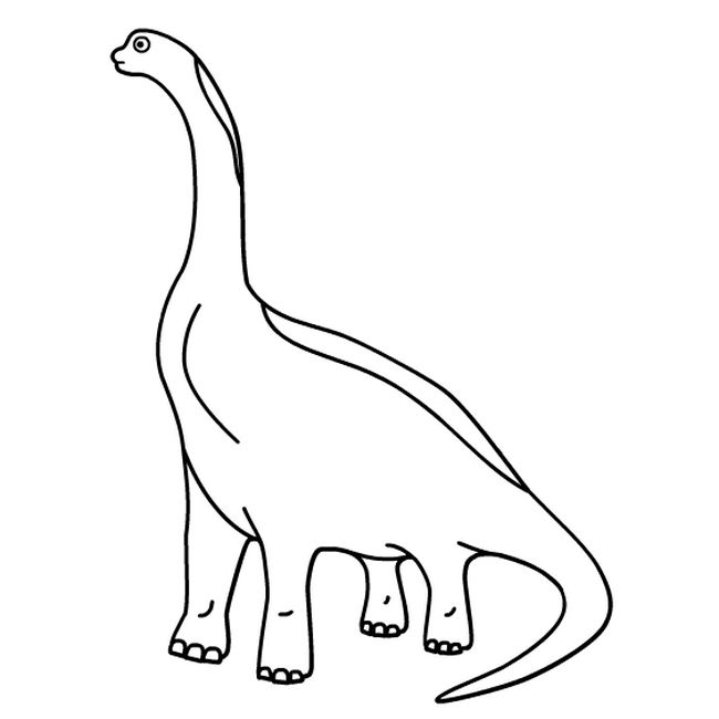 ausmalbild Dinosaurier Brachiosaurus