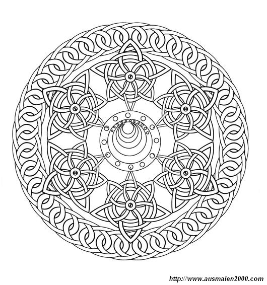 ausmalbild Die keltische Mandala