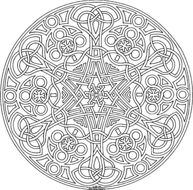 ausmalbild Mandalas zum Ausdrucken