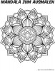 Ausmalbilder Mandala Blume