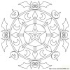 Erwachsene Mandala fur Halloween