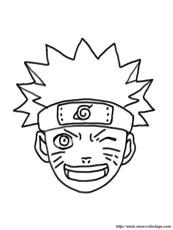 ausmalbild naruto gesicht