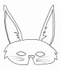 Kaninchen Maske mit grossen Ohren