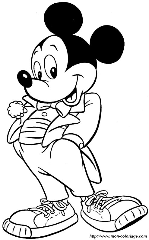 ausmalbild micky