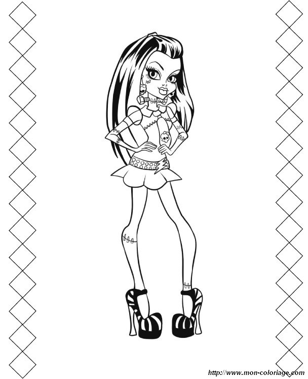 ausmalbild monster high 52