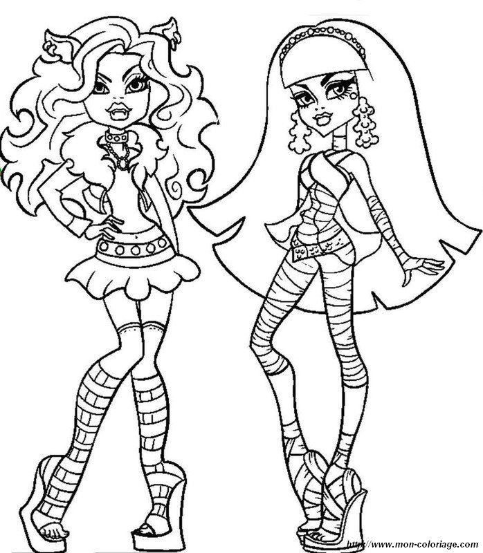 ausmalbild monster high 56