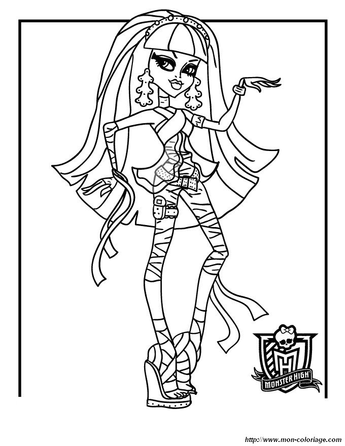 ausmalbild monster high ausdrucken