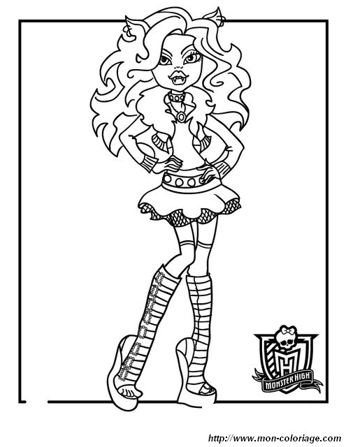 ausmalbild monster high ausmalen