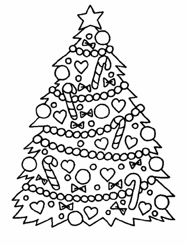 ausmalbild Der Weihnachtsbaum
