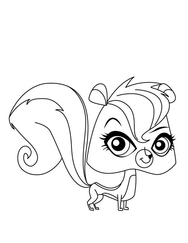 ausmalbild Tier Littlest Pet Shop