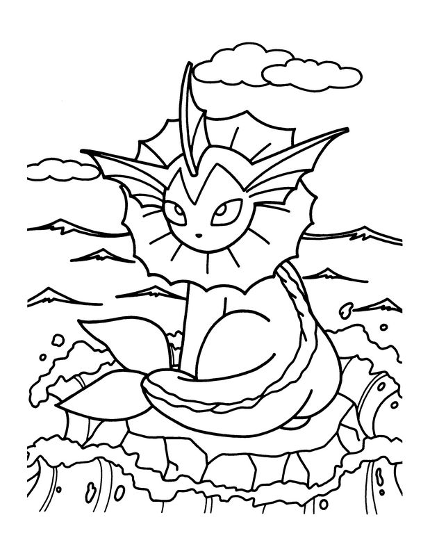 ausmalbild Der Drache pokemon