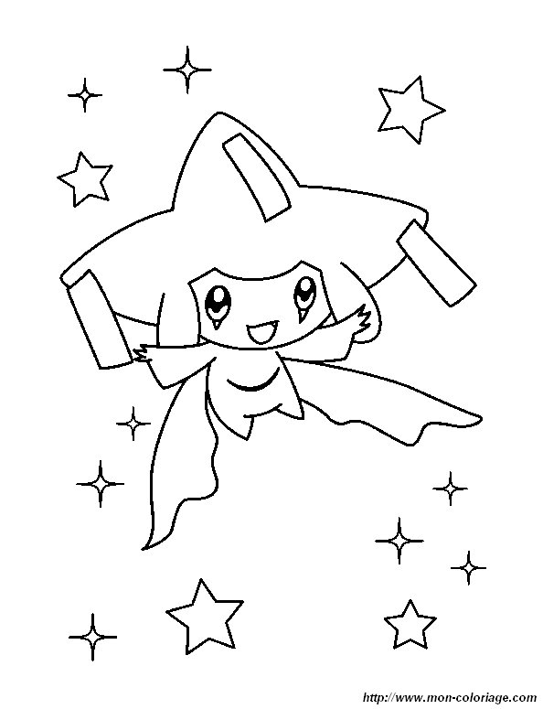 ausmalbild jirachi