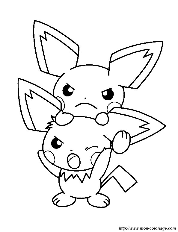 ausmalbild pichu