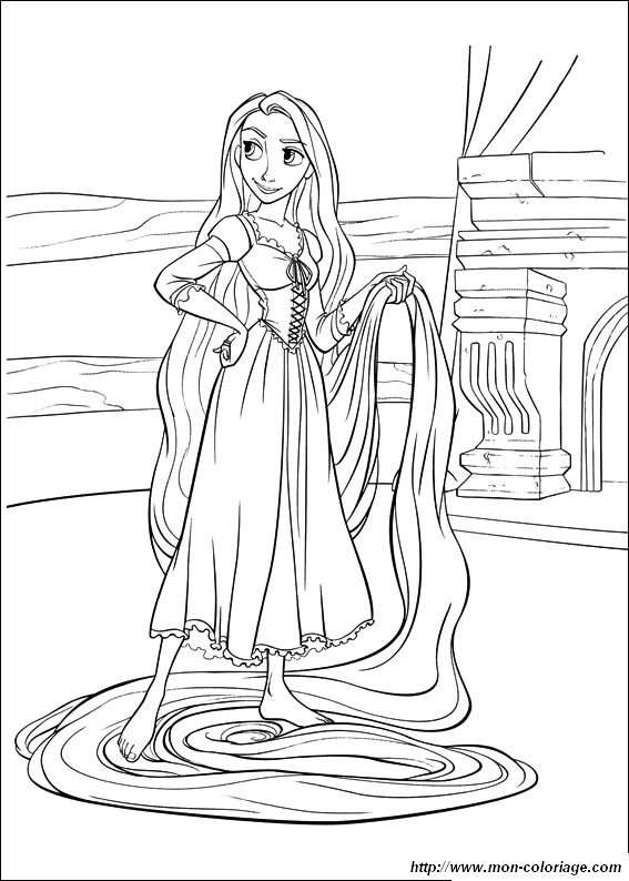 ausmalbild rapunzel 7