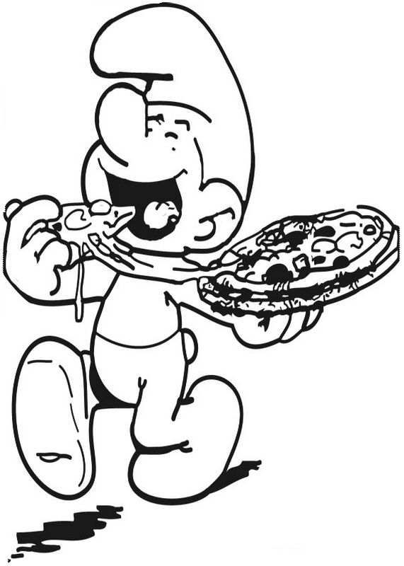 ausmalbild Ich liebe pizza