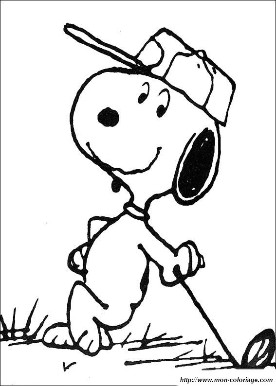 ausmalbild snoopy 1