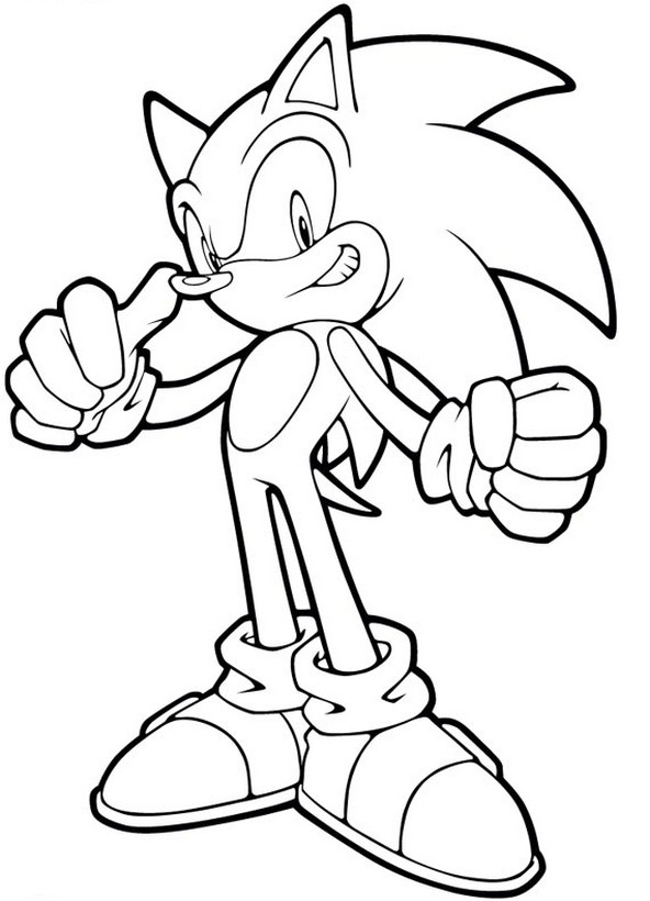ausmalbild Ich bin Sonic