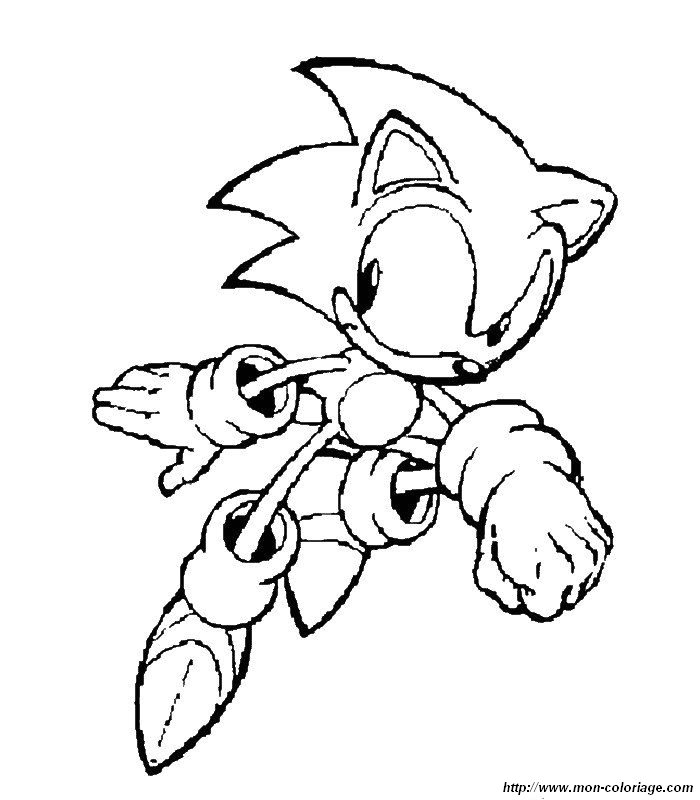 ausmalbild sonic