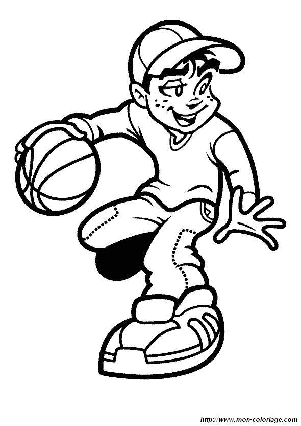 ausmalbild basketball 02