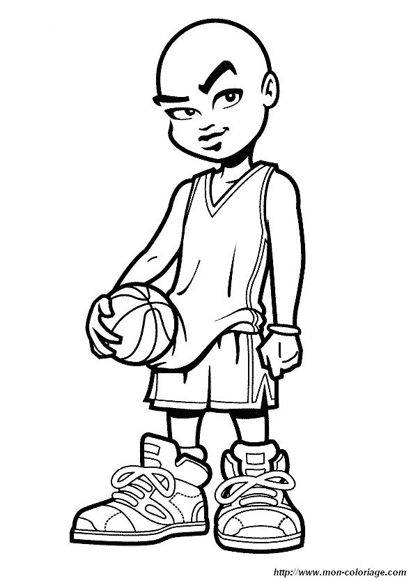 ausmalbild basketball 03