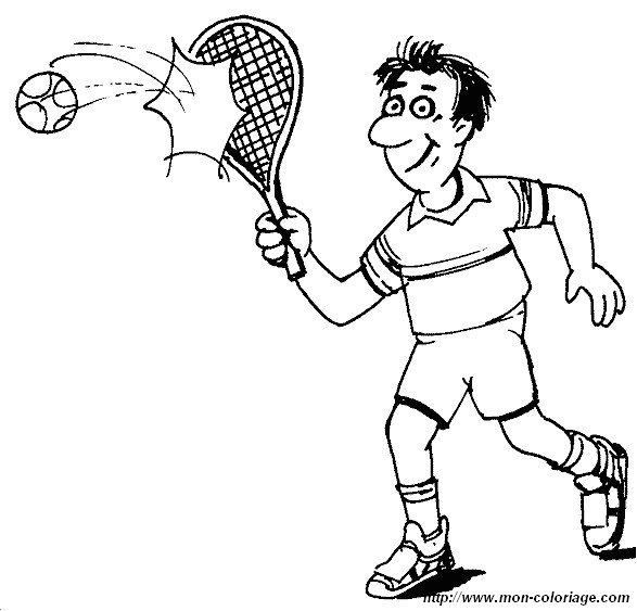 ausmalbild tennis 07