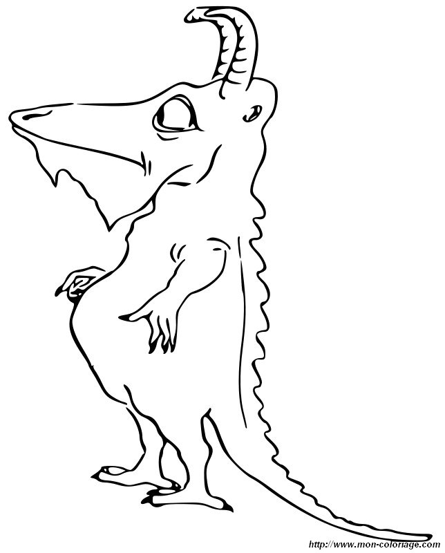 ausmalbild Eine seltsame Monster