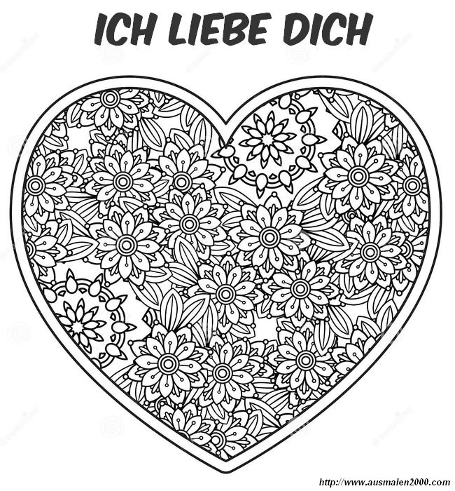 ausmalbild Der beste Valentinstag aller Zeiten