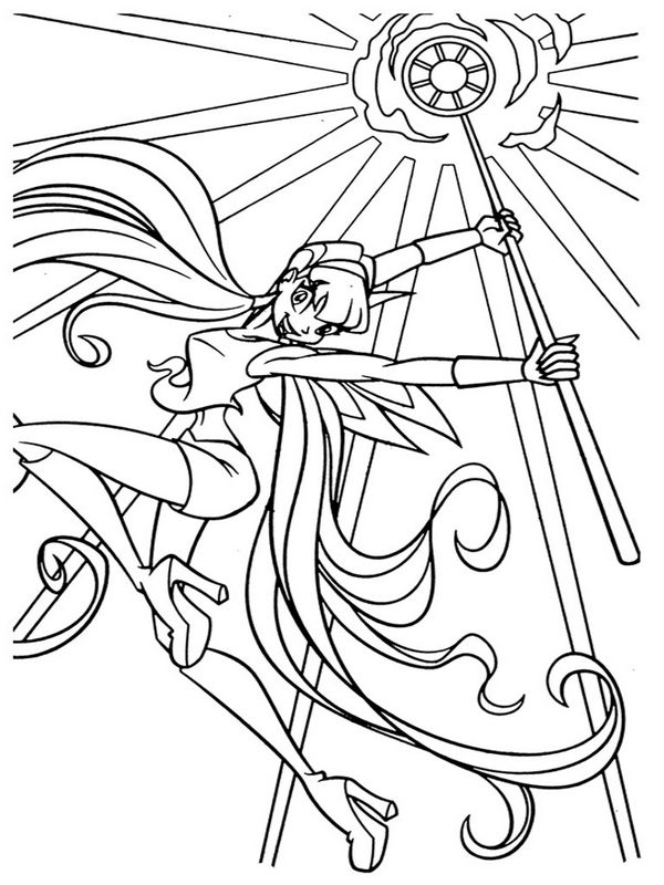 ausmalbild Der Fee Stella von Winx Club