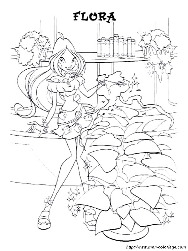 ausmalbild winx club 0020