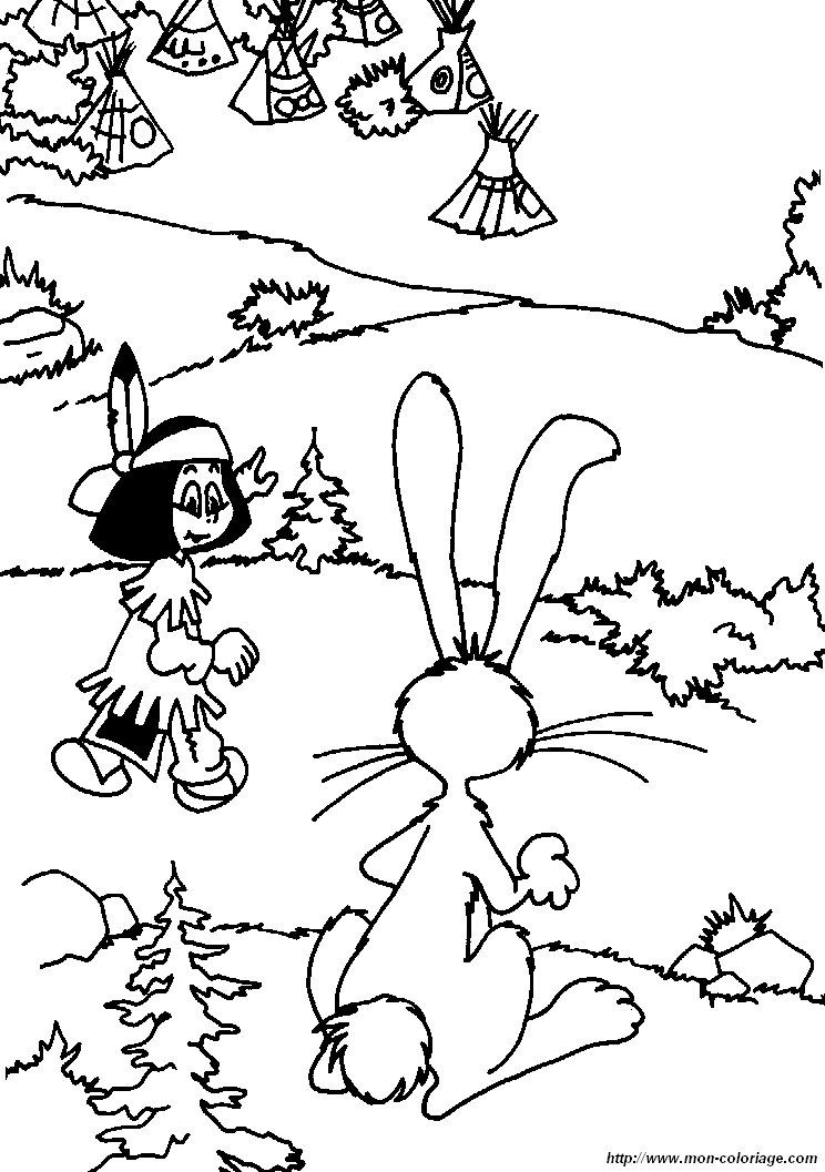 ausmalbild kaninchen yakari