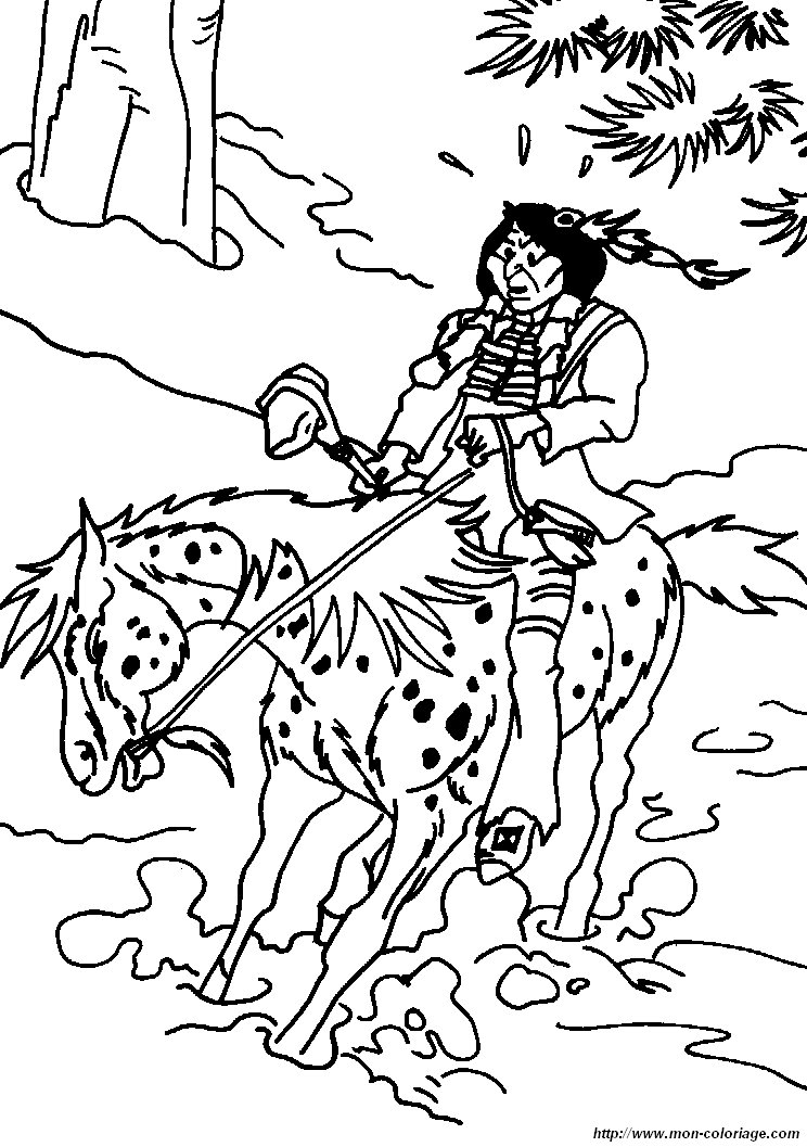 ausmalbild yakari pferd